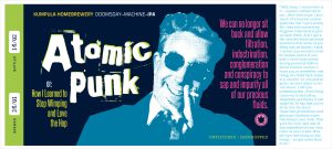 Kotiolutetiketti: Atomic Punk IPA (2015)