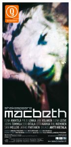 Juliste: Macbeth, Q-teatteri (ohj. Antti Hietala, 2008)