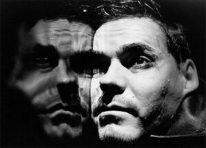 Hannu Kiviojan muotokuva näytelmään Kellari, Q-teatteri, 1995