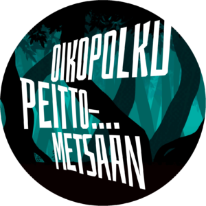 Oikopolku Peittometsään, lastenteatteriesityksen otsikkokuva (TOTEM-teatteri, 2023)
